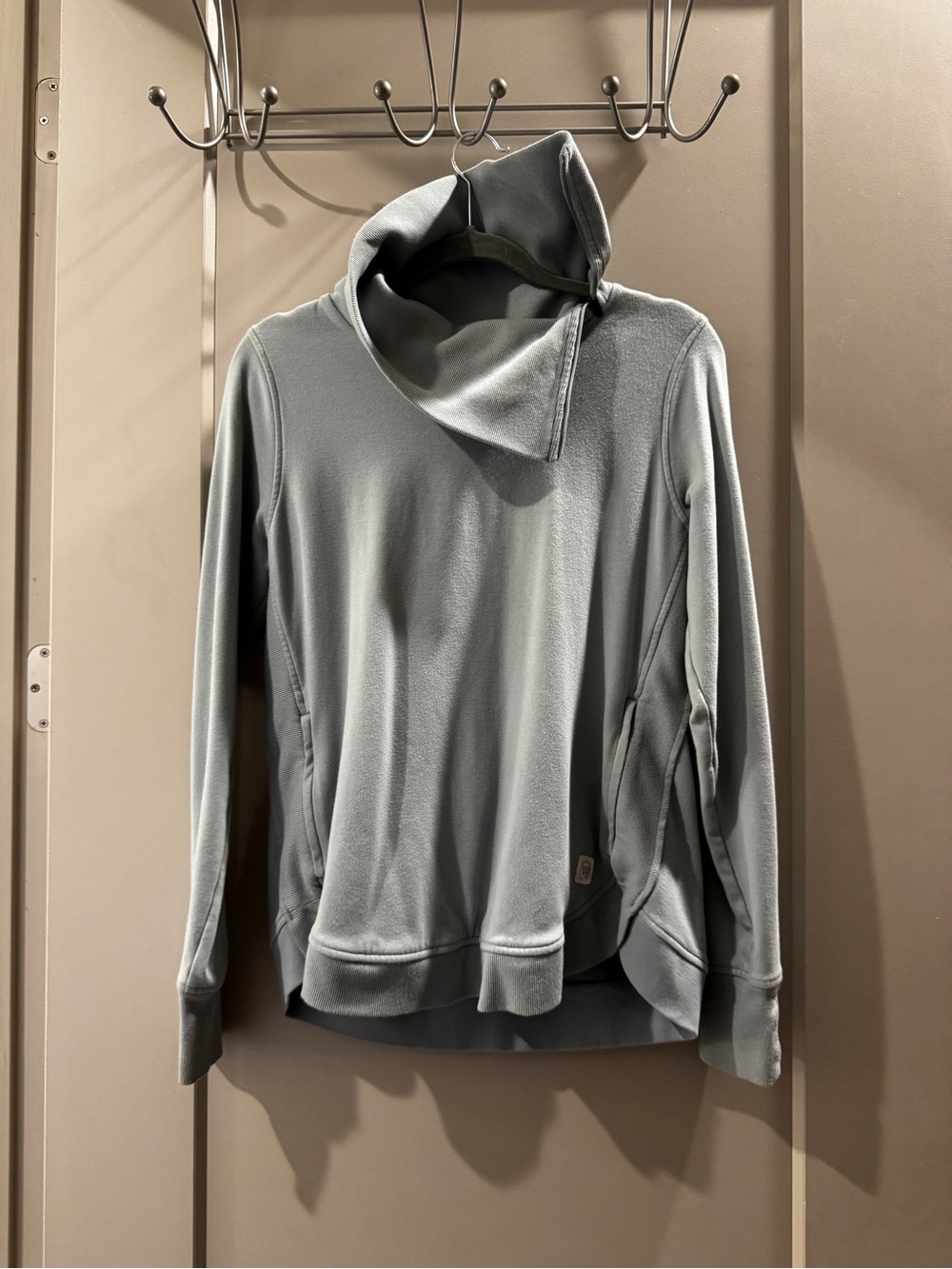 Wander Light Blue Funnel Cowl Pullover